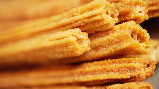 A stack of churros