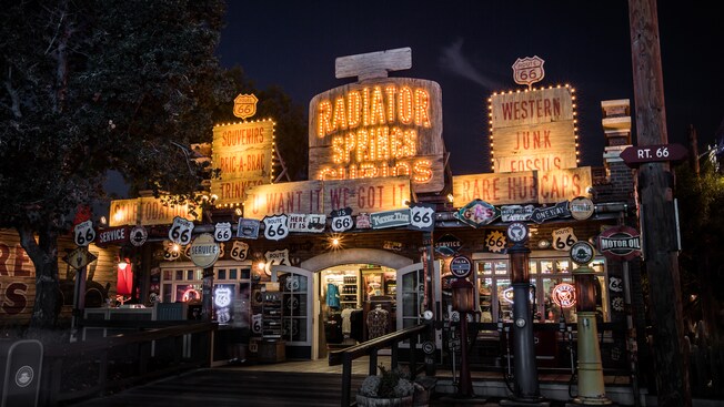 The exterior of Radiator Springs Curios in Disney California Adventure Park