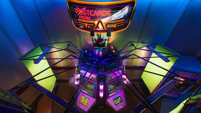 Postcards from Space area at an Advanced Training Lab at EPCOT