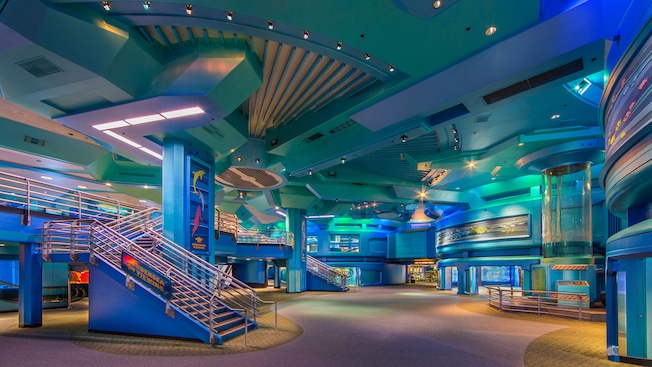 The main concourse of The Seas with Nemo & Friends