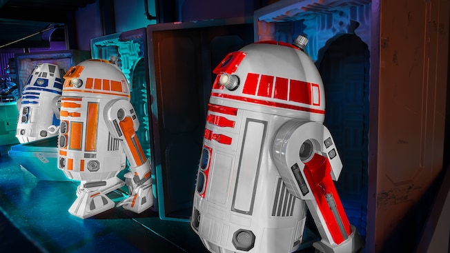 Droid robots on Star Tours: The Adventures Continue at Disney’s Hollywood Studios