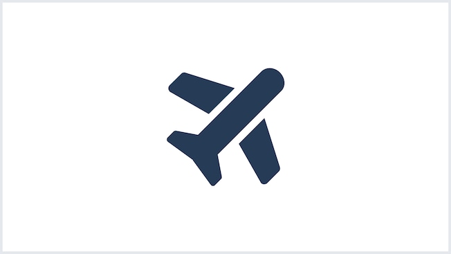 An icon of an airplane
