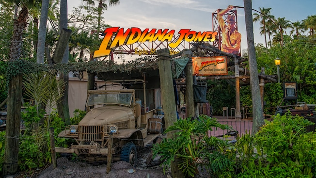 The entrance to Indiana Jones Epic Stunt Spectacular at Disney's Hollywood Studios park