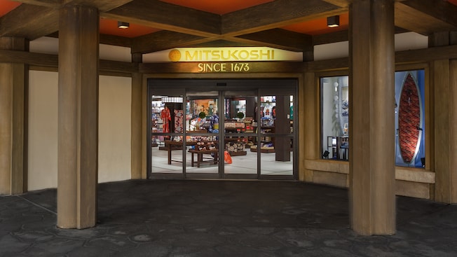 Entrada da loja de departamento Mitsukoshi no Pavilhão do Japão, no EPCOT