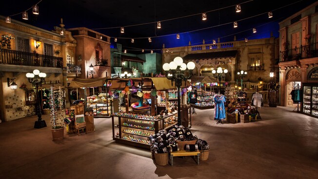 O mercado Plaza de los Amigos dentro do Pavilhão do México no EPCOT