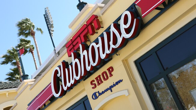 Entrance and overhead sign to ESPN Wide World of Sports Complex