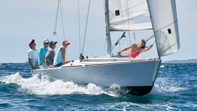 Put your newly learned skills to work and sail through beautiful blue Caribbean waters. Put your newly learned skills to work and sail through beautiful blue Caribbean waters.