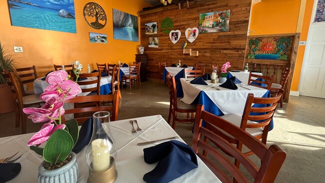 The dining room at D’Coal Pot Restaurant