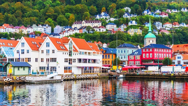 The Bryggen Wharf in Bergen, Norway The Bryggen Wharf in Bergen, Norway