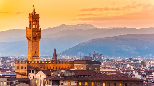 El Palazzo Vecchio en el centro de Florencia, Italia
