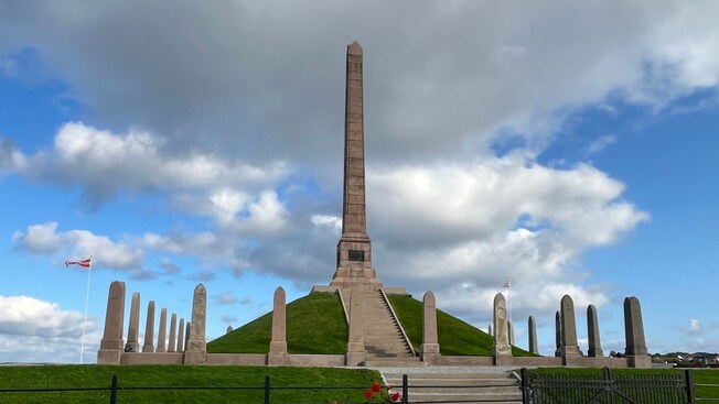 Haraldshaugen national monument in Haugesund, Norway
