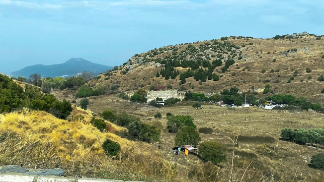 Hills in Turkey overlooking the theatre of Ephesus