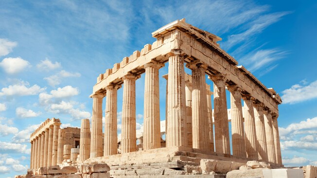The Acropolis of Athens during the day