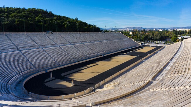 The Panathenaic Stadium in Athens, Greece
