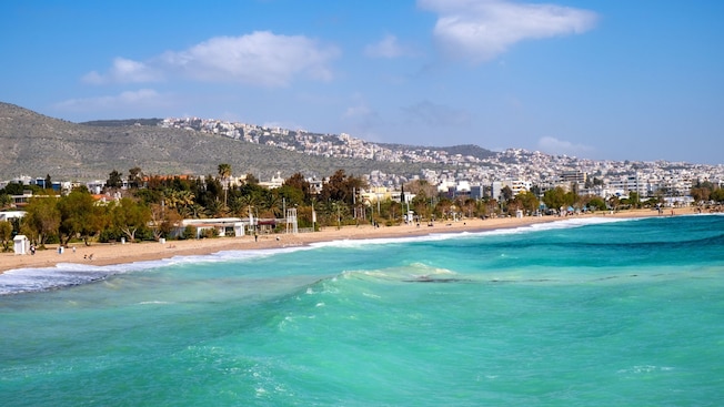 A beach in Piraeus, Greece A beach in Piraeus, Greece