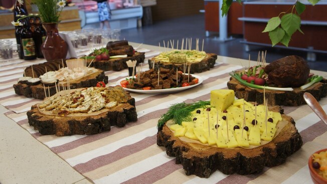 A table with a variety of treats