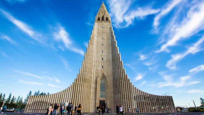 Hallgrímskirkja church in Reykjavik, Iceland