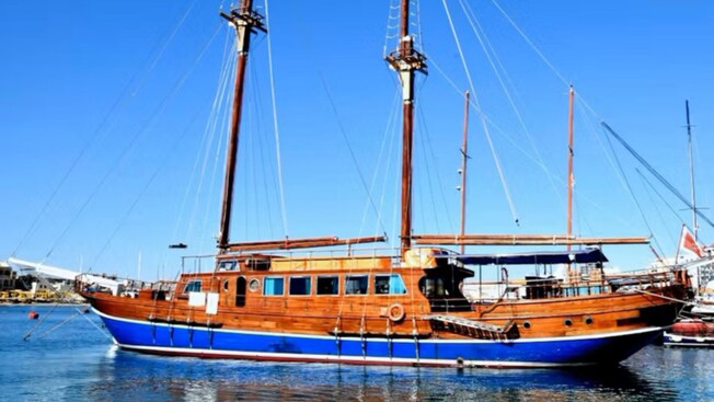 The Fernandes boat on the water in Malta