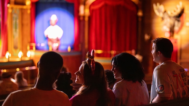 Guests watching the Country Bear Musical Jamboree show