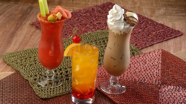 A trio of cocktails available on the Boma breakfast menu