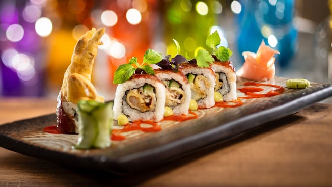 The Surf & Turf Roll from California Grill at Disney’s Contemporary Resort