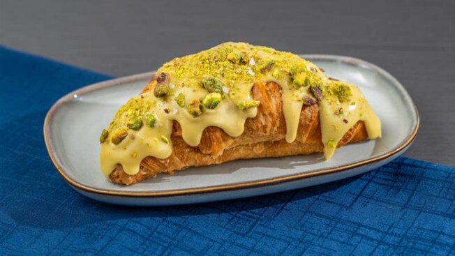 A Pistachio Croissant from Kusafiri Coffee Shop & Bakery