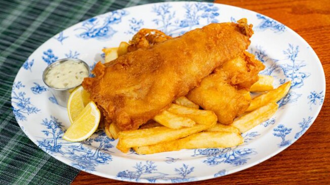 Fish and Chips from Rose and Crown Dining Room at Epcot