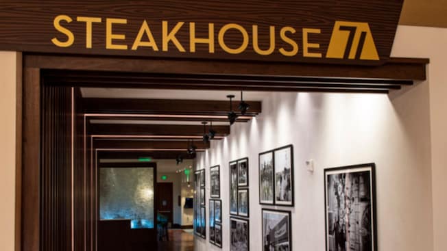 The entrance of Steakhouse 71