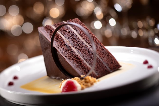 A Yachtsman Signature Chocolate Cake from Yachtsman Steakhouse