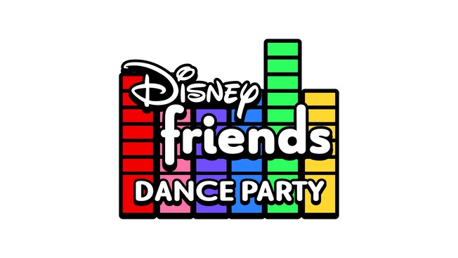 El logotipo de Disney Friends Dance Party  