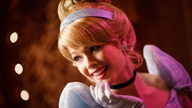 A smiling Cinderella