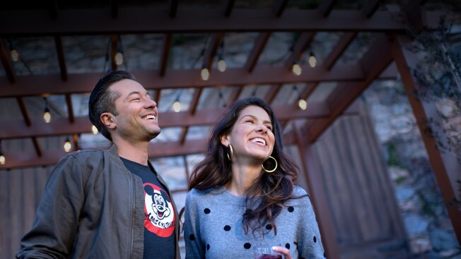 A couple drinking wine in Wine Country Trattoria