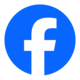 The Facebook logo featuring a stylized lowercased letter F inside a circle 