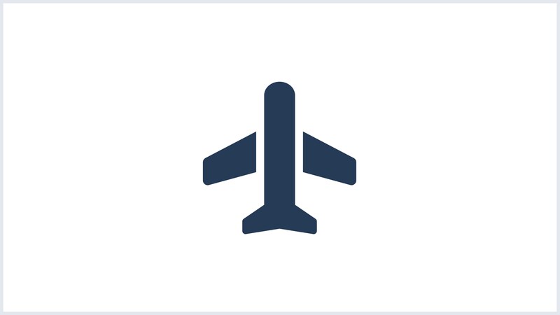 An icon of an airplane