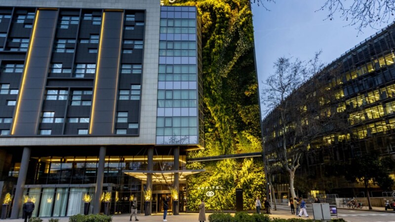 Exterior of the Sofitel Barcelona Skipper hotel in Spain