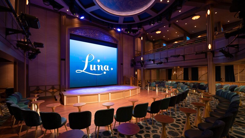 The empty Luna lounge ready for a show