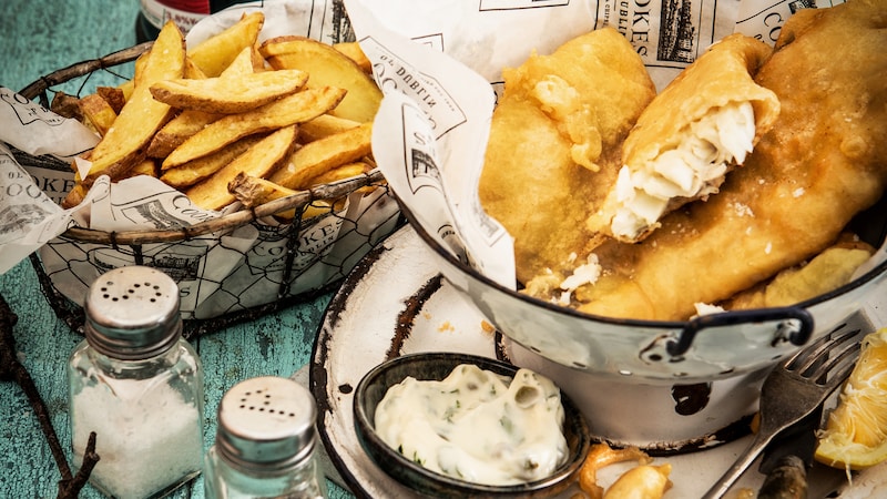 Fish and Chips from Cookes of Dublin