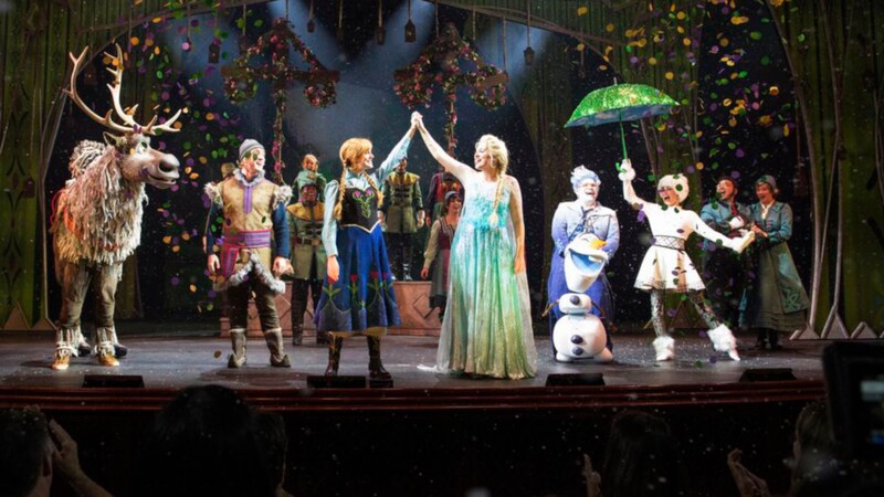 Performers onstage during Frozen, A Musical Spectacular