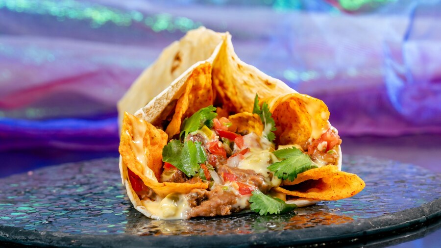 A nacho taco from River Belle Terrace at Disneyland Park