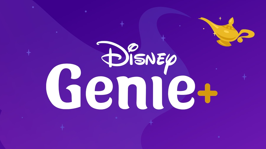 O logotipo do Disney Genie plus, com uma lanterna mágica. como funciona este benefício?