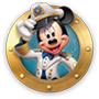 Ícone do Mickey Mouse em uma escotilha