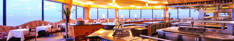 Le restaurant California Grill avec une vue panoramique