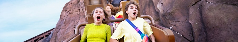 People scream while riding Expedition Everest Legend of the Forbidden Mountain