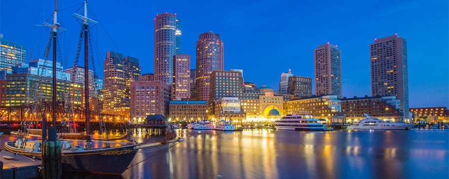 The Boston Waterfront at night The Boston Waterfront at night
