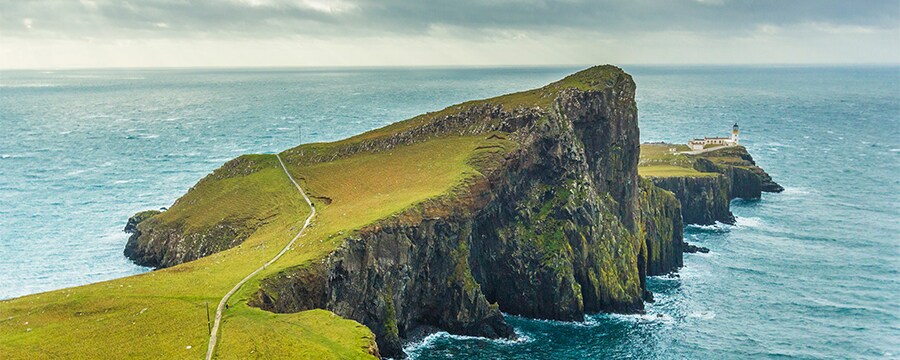 Neist Point and lighthouse on Isle of Skye, Scotland