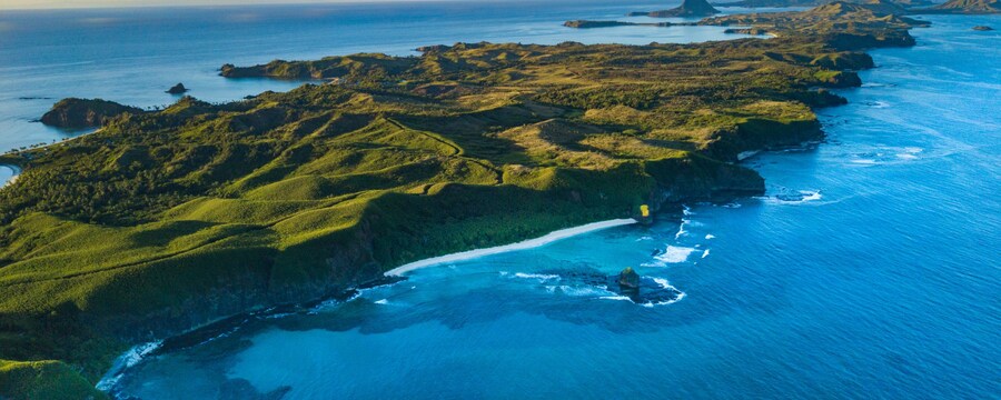 A lush island in the South Pacific