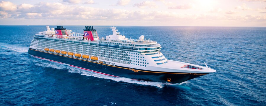 The cruise ship Disney Dream at sea