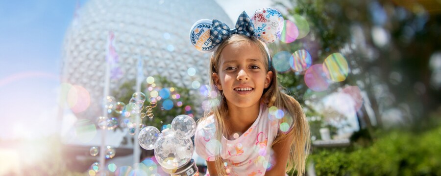 Young Guest at Spaceship Earth in EPCOT