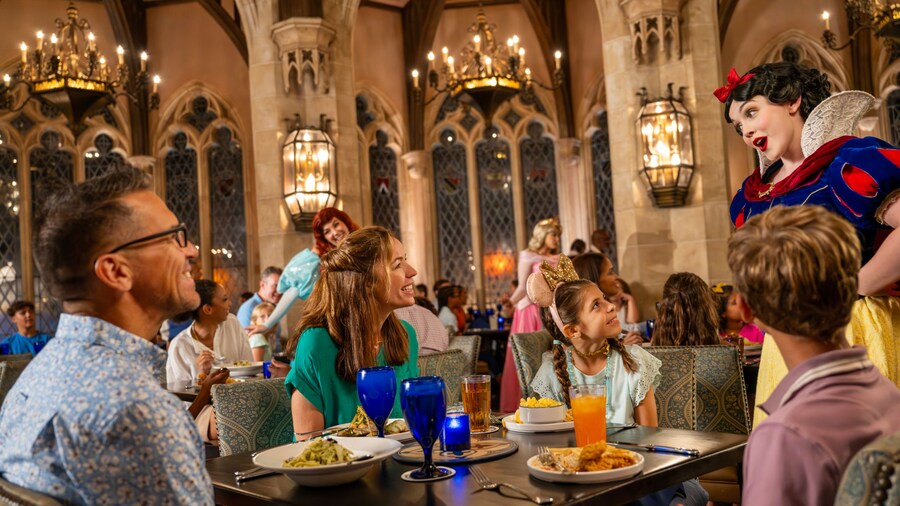 Family Dining at Cinderella's Royal Table