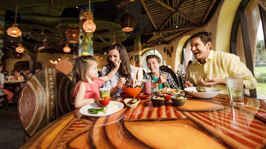 Family Dining at Sanaa Restaurant